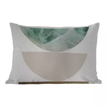 Уличная подушка MuchoWow - Геометрические формы - Минимализм - Пастель - 60x40 см - Устойчивость к атмосферным воздействиям - Подушка для отдыха - Чехлы для подушек - Декоративные чехлы для подушек - Декоративные чехлы для подушек, мультиколор