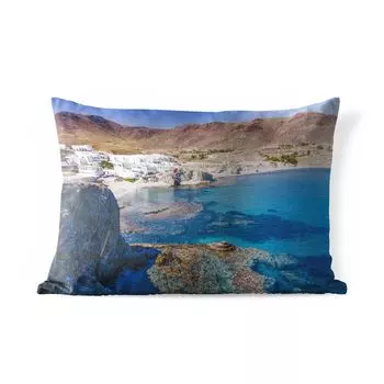 Уличная подушка MuchoWow - Испания - Рыбалка - Море - 60x40 см - Защита от атмосферных воздействий - Подушка для отдыха - Чехлы для подушек - Декоративные чехлы для подушек - Декоративные чехлы для подушек, мультиколор