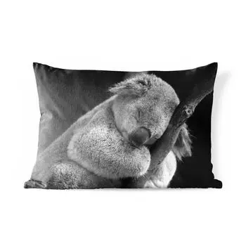 Уличная подушка MuchoWow - Коала - Ветка - Черный - Дети - Мальчики - Девочки - 60x40 см - Устойчивость к атмосферным воздействиям - Подушки для отдыха - Чехлы для подушек - Декоративные чехлы для подушек - Декоративные чехлы для подушек, мульти...