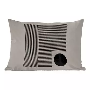 Уличная подушка MuchoWow - Квадрат - Минимализм - Абстракция - 50x30 см - Устойчивость к атмосферным воздействиям - Подушка для отдыха - Чехол на подушку - Хлопчатобумажная ткань - Декоративные наволочки, мультиколор