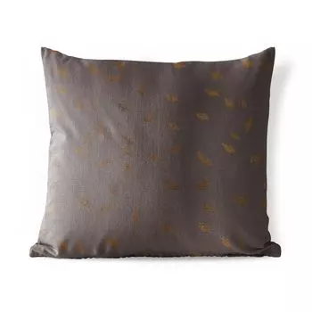 Уличная подушка MuchoWow - Лист - Коричневый - Узор - 45x45 см - Устойчивость к атмосферным воздействиям - Подушка для отдыха - Чехлы для подушек - Декоративные чехлы для подушек - Декоративные чехлы для подушек, мультиколор