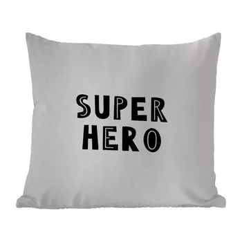 Уличная подушка MuchoWow - Мальчики - Цитаты - Супергерой - Ребенок - Пословицы - 60x60 см - Устойчивость к атмосферным воздействиям - Подушка для отдыха - Чехлы для подушек - Декоративные чехлы для подушек - Декоративные чехлы для подушек, муль...