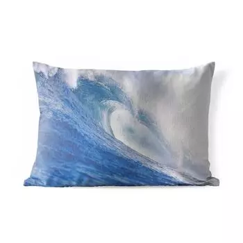 Уличная подушка MuchoWow - Море - Гольф - Океан - 50x30 см - Устойчивость к атмосферным воздействиям - Подушка для отдыха - Чехол на подушку - Хлопчатобумажная ткань - Декоративные чехлы на подушки, мультиколор