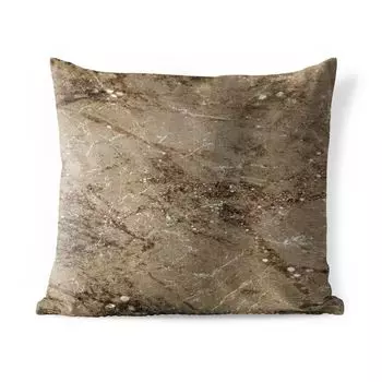 Уличная подушка MuchoWow - Мрамор - Коричневый - Блеск - 40x40 см - Устойчивость к атмосферным воздействиям - Подушка для отдыха - Чехол на подушку - Хлопчатобумажная ткань - Декоративные чехлы на подушки, мультиколор