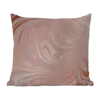 Уличная подушка MuchoWow - Мрамор - Розовое золото - Роскошь - 60x60 см - Устойчивость к атмосферным воздействиям - Подушка для отдыха - Чехлы для подушек - Декоративные чехлы для подушек - Декоративные чехлы для подушек, мультиколор