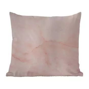 Уличная подушка MuchoWow - Мрамор - Розовый - Линия - 60x60 см - Устойчивость к атмосферным воздействиям - Подушка для отдыха - Чехлы для подушек - Декоративные чехлы для подушек - Декоративные чехлы для подушек, мультиколор