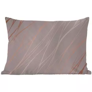 Уличная подушка MuchoWow - Мрамор - Розовый - Розовое золото - Узор - 60x40 см - Устойчивость к атмосферным воздействиям - Подушка для отдыха - Чехлы для подушек - Декоративные чехлы для подушек - Декоративные чехлы для подушек, мультиколор