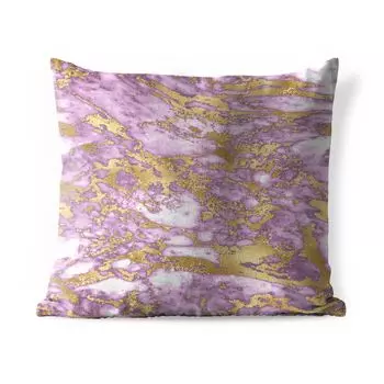 Уличная подушка MuchoWow - Мрамор - Сусальное золото - Роскошь - 60x60 см - Устойчивость к атмосферным воздействиям - Подушка для отдыха - Чехлы для подушек - Декоративные чехлы для подушек - Декоративные чехлы для подушек, мультиколор