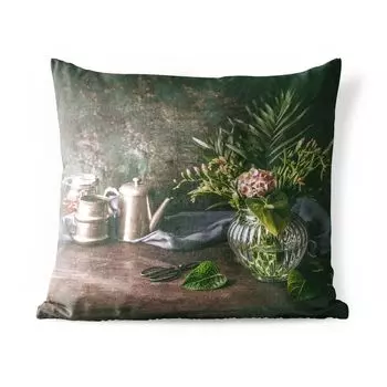 Уличная подушка MuchoWow - Натюрморт - Букет - Цветы - 45x45 см - Устойчивость к атмосферным воздействиям - Подушка для отдыха - Чехлы для подушек - Декоративные чехлы для подушек - Декоративные чехлы для подушек, мультиколор