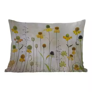 Уличная подушка MuchoWow - Натюрморт - Масляная краска - Растения - 60x40 см - Устойчивость к атмосферным воздействиям - Подушка для отдыха - Чехлы для подушек - Декоративные чехлы для подушек - Декоративные чехлы для подушек, мультиколор