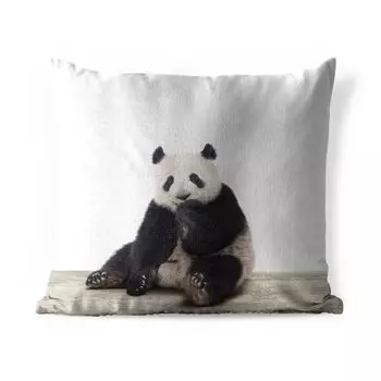 Уличная подушка MuchoWow - Панда - Животные - Мальчики - Девочки - Панда Медведь - 60x60 см - Устойчивость к атмосферным воздействиям - Подушка для отдыха - Чехлы для подушек - Декоративные чехлы для подушек - Декоративные чехлы для подушек, мул...