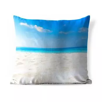 Уличная подушка MuchoWow - Пляж - Море - Песок - 45x45 см - Устойчивость к атмосферным воздействиям - Подушка для отдыха - Чехлы для подушек - Декоративные чехлы для подушек - Декоративные чехлы для подушек, мультиколор