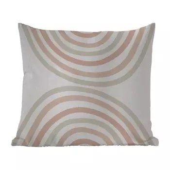 Уличная подушка MuchoWow - Радуга - Дизайн - Пастель - 60x60 см - Устойчивость к атмосферным воздействиям - Подушка для отдыха - Чехлы для подушек - Декоративные чехлы для подушек - Декоративные чехлы для подушек, мультиколор