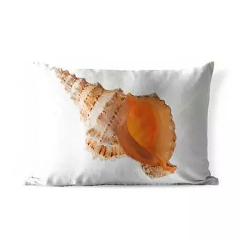 Уличная подушка MuchoWow - Ракушка - Море - Пляж - 50x30 см - Устойчивость к атмосферным воздействиям - Подушка для отдыха - Чехол на подушку - Хлопчатобумажная ткань - Декоративные наволочки, мультиколор
