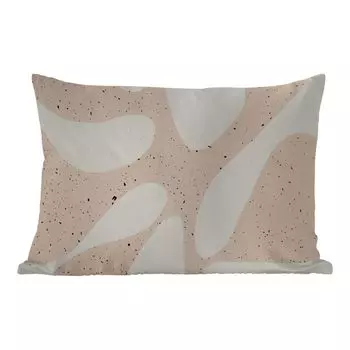 Уличная подушка MuchoWow - Растения - Абстракция - Розовый - Пастель - 60x40 см - Устойчивость к атмосферным воздействиям - Подушка для отдыха - Чехлы для подушек - Декоративные чехлы для подушек - Декоративные чехлы для подушек, мультиколор