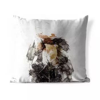 Уличная подушка MuchoWow - Роза - Цветы - Цвет - 40x40 см - Устойчивость к атмосферным воздействиям - Подушка для отдыха - Чехол на подушку - Хлопчатобумажная ткань - Декоративные наволочки, мультиколор