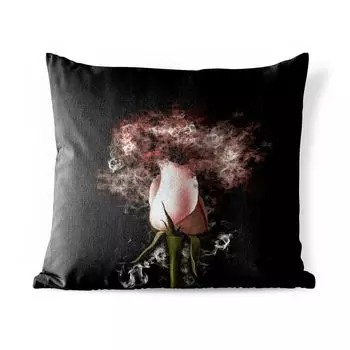 Уличная подушка MuchoWow - Розы - Цветы - Розовый - 60x60 см - Устойчивость к атмосферным воздействиям - Подушка для отдыха - Чехлы для подушек - Декоративные чехлы для подушек - Декоративные чехлы для подушек, мультиколор