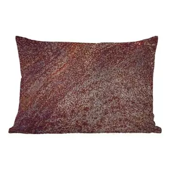 Уличная подушка MuchoWow - Ржавчина - Узор - Абстракция - 50x30 см - Устойчивость к атмосферным воздействиям - Подушка для отдыха - Чехол на подушку - Хлопчатобумажная ткань - Декоративные наволочки, мультиколор