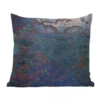 Уличная подушка MuchoWow - Ржавчина - Зеленый - Оранжевый - 60x60 см - Устойчивость к атмосферным воздействиям - Подушка для отдыха - Чехлы для подушек - Декоративные чехлы для подушек - Декоративные чехлы для подушек, мультиколор
