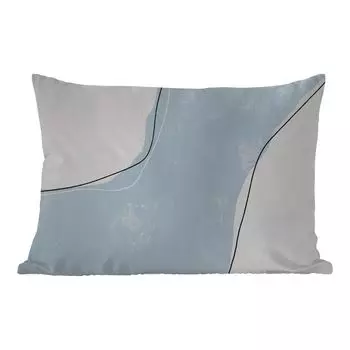 Уличная подушка MuchoWow - Синий - Минимализм - Абстракция - 60x40 см - Устойчивость к атмосферным воздействиям - Подушка для отдыха - Чехлы для подушек - Декоративные чехлы для подушек - Декоративные чехлы для подушек, мультиколор