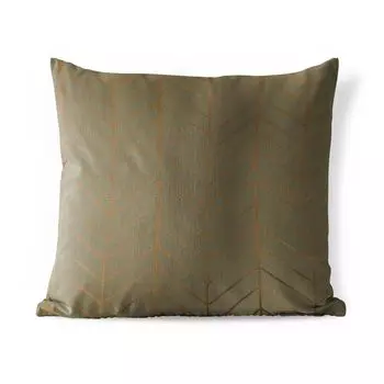 Уличная подушка MuchoWow - Узор - Бронза - Роскошь - 45x45 см - Устойчивость к атмосферным воздействиям - Подушка для отдыха - Чехлы для подушек - Декоративные чехлы для подушек - Декоративные чехлы для подушек, мультиколор
