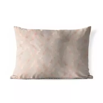 Уличная подушка MuchoWow - Узор - Розовый - Бежевый - 50x30 см - Устойчивость к атмосферным воздействиям - Подушка для отдыха - Чехол на подушку - Хлопчатобумажная ткань - Декоративные наволочки, мультиколор