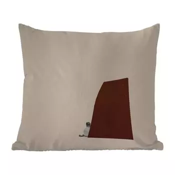 Уличная подушка MuchoWow — Винтаж — Пастель — Мальчик — 40x40 см — Устойчивость к атмосферным воздействиям — Подушка для отдыха — Чехол на подушку — Хлопчатобумажная ткань — Декоративные наволочки, мультиколор