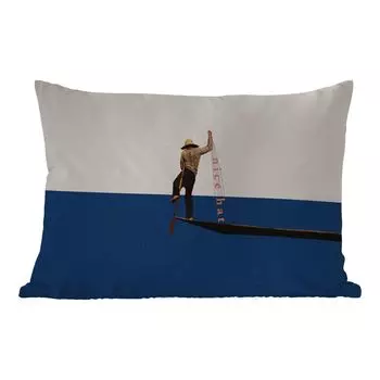 Уличная подушка MuchoWow - Женщина - Комплименты - Абстракция - 60x40 см - Устойчивость к атмосферным воздействиям - Подушка для отдыха - Чехлы для подушек - Декоративные чехлы для подушек - Декоративные чехлы для подушек, мультиколор