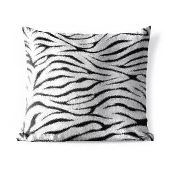 Уличная подушка MuchoWow - Животный узор - Зебра - Белый - 45x45 см - Устойчивость к атмосферным воздействиям - Подушка для отдыха - Чехлы для подушек - Декоративные чехлы для подушек - Декоративные чехлы для подушек, мультиколор