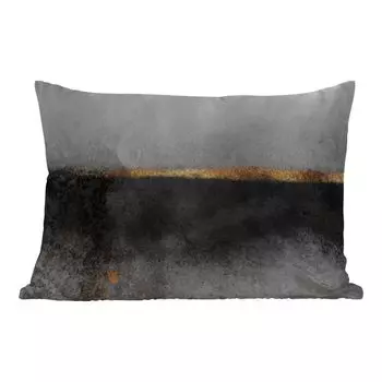 Уличная подушка MuchoWow - Золото - Абстракция - Роскошь - 50x30 см - Устойчивость к атмосферным воздействиям - Подушка для отдыха - Чехол на подушку - Хлопчатобумажная ткань - Декоративные наволочки, мультиколор