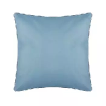Уличная подушка с окантовкой (45 х 45 см) Декоративная подушка садовая "Бирюза" - молния - грязе- и водоотталкивающая - съемный чехол на подушку Bestlivings