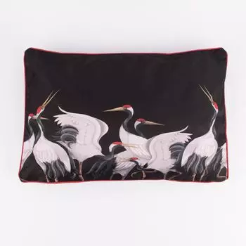 Уличная подушка с окантовкой-краном-краном черная, серая, бежевая, красная, 40x60см Werner Vo