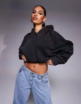 Уличная толстовка черного цвета adidas Originals