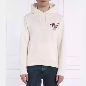 Уличная толстовка обычного кроя с 3D-принтом Tommy Hilfiger, белый