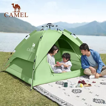 Уличная виниловая солнцезащитная палатка Camel, полностью автоматическая портативная складная утолщенная непромокаемая палатка для кемпинга A1S3NA111-3