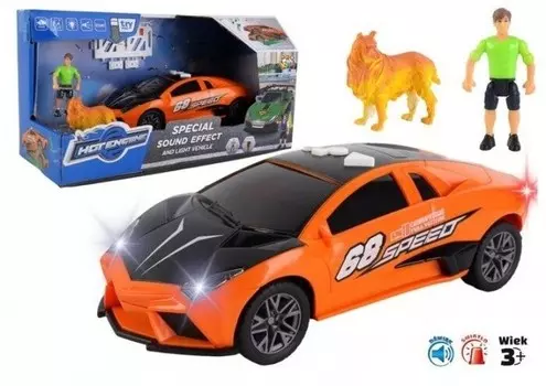 Уличное безумие - оранжевый спортивный автомобиль Pro Kids