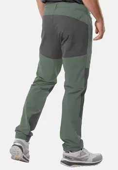 Уличные брюки Andur Jack Wolfskin, зеленый живой изгороди