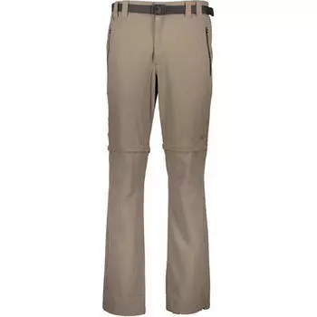 Уличные брюки CMP MAN PANT T-ZIP OFF Pant, хаки коричневый