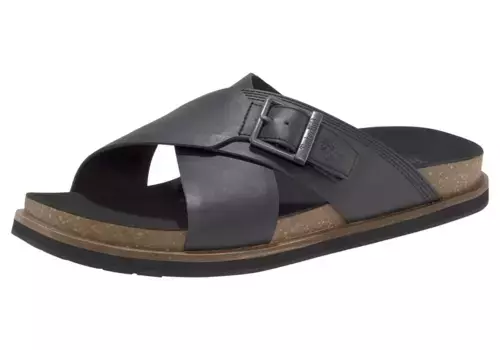 Уличные сандалии Timberland "Amalfi Vibes Cross Slide", цвет Black-Leather