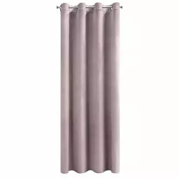 Уличные шторы прозрачные со съемными петлями, Ш132хВ243см, водонепроницаемые уличные шторы для балкона, террасы, садового павильона, 2 шт. Eurofirany, светло-розовый