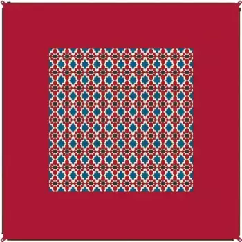 Уличный ковер BENT "Carpet oriental/ -Caribbean", прямоугольный, без PFC 250х250 см, цвет red oriental