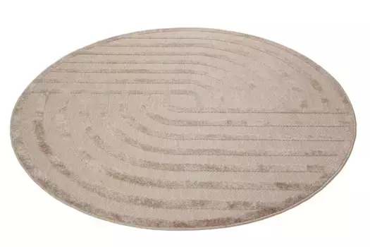 Уличный ковер Esprit "Spirit", круглый 120х120 см, 120 см, песочно-бежевый