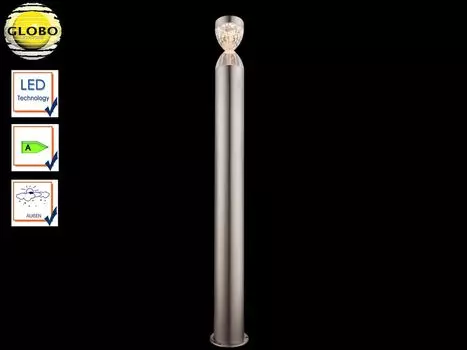 Уличный светильник Globo из нержавеющей стали, 34008 Globo Lighting, серебро