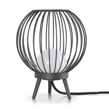 Уличный светильник, торшер, настольная лампа, уличная терраса, сад, IP 54, кабель 3 м Paco Home, серый