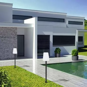 Уличный торшер Galaxy IP44 белый, графит LICHT-TREND