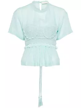 Ulla Johnson блузка Cari, синий