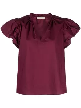 Ulla Johnson блузка Syrah с объемными рукавами, фиолетовый