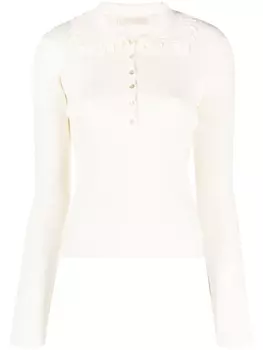 Ulla Johnson джемпер Alabaster в рубчик, нейтральный цвет