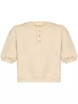 Ulla Johnson хлопковая толстовка Blake, нейтральный цвет