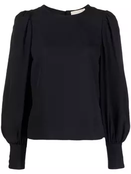 Ulla Johnson креповая блузка Lilliana, синий